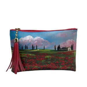 Borse In Pelle Multicolored Hand Painted Chain Crossbody Bag
